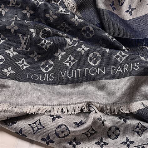 louis vuitton denim shawl